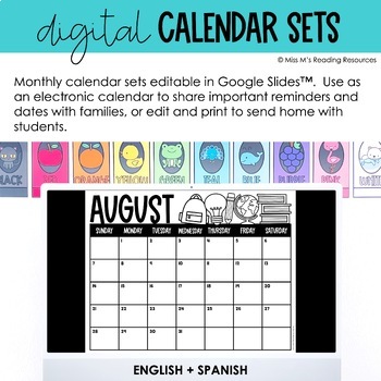 electronic monthly calendar