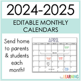 2022-2023 Editable Calendars - Printable and Digital