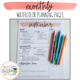 2023-2024 Editable Monthly Lesson Planning Template Pages 