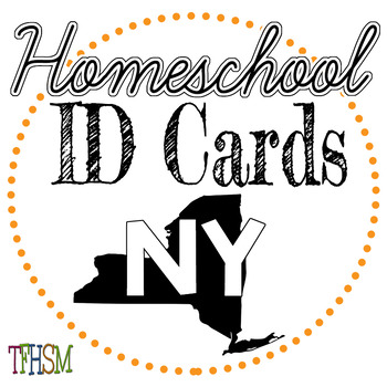 Preview of 2022-2023 Homeschool ID Cards for Teachers and Students - New York (NY)