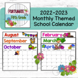 2022-2023 Monthly Themed School Calendar