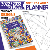 2022 - 2023 Monthly and Daily planner, July to June Academic Year