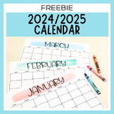 2022 / 2023 Printable Calendar | Watercolor | Monthly Teac