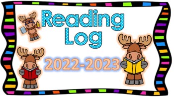 2022- 2023 READING LOG- MOOSE (20 minutes daily reading calendar)