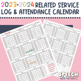 2023-2024 Related Service Log & Attendance Calendar
