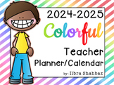 2023-2024 Teacher Planner/Calendar {Color} {EDITABLE}