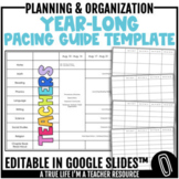 2022 & 2023 Year-Long Pacing Guide Template