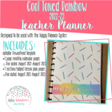 2022-23 Teacher Lesson Planner (Cool Toned Rainbow)