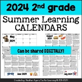 2024 2nd Grade Summer Learning Calendars