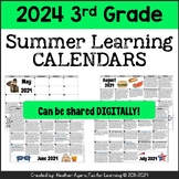 2024 3rd Grade Summer Learning Calendars