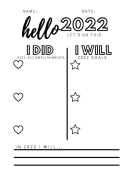2022 Back to School Goal Setting Sheet by Kate's Music Room | TPT