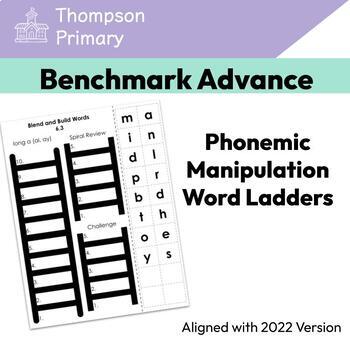 Preview of 2022 Benchmark Advance 1st Grade SOR Phonemic Manipulation Word Ladders