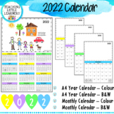 2022 Calendars - Australia