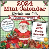2024 Edition * Personalized Christmas Mini-Calendar Gift/P