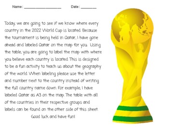 Preview of 2022 FIFA World Cup Geography Search