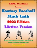 2022 Fantasy Football Math Unit:  Lifetime Edition (Common Core)