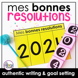 2024 French new years’ resolutions interactive foldable activity