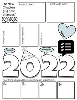 Preview of 2022 Goal Setting Graphic Organizer