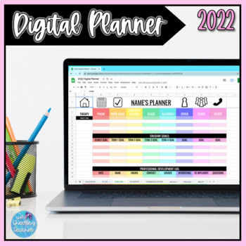 Preview of 2022 Google Sheets Digital Planner