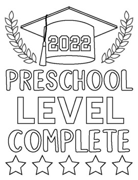 Preview of 2022 Graduation Cards ( Graduation Coloring Pages ) End of The Year Activities