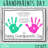 2023 Grandparents Day Handprint and Poem Printable Craft - Art