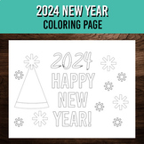 2023 Happy New Year Coloring Sheet | Printable Art Activit