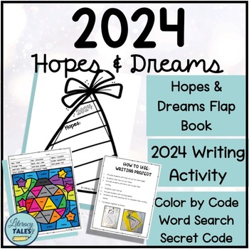 Happy New Year! Interactive Flipbook Kit- Goal Setting-Wishes-Glyph