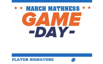 Preview of 2022 NCAA MARCH MADNESS MATH CHALLENGES - For 3rd - 6th Graders