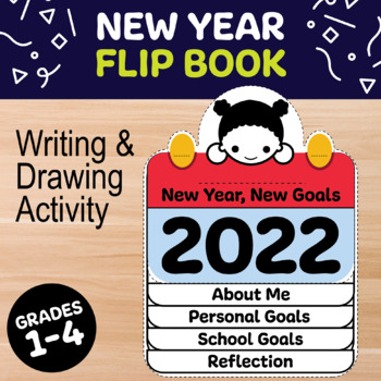 New Years 2022 Resolutions Flipbook Activity - Digital & Print -  Goal-Setting - Teach Create Motivate