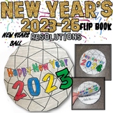 2024 New Year Resolutions Flip Book New Years Activity to 