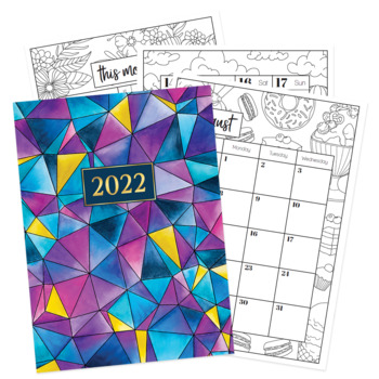 Preview of 2022 Printable Coloring Planner