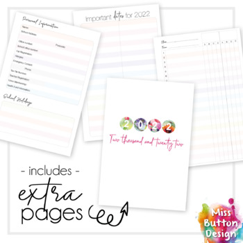 Printable Planner Inserts - Vic's Journal