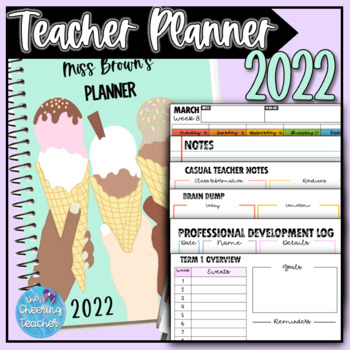 Preview of 2022 Rainbow Teacher Planner