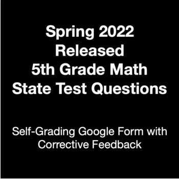Preview of 2022 Released Gr. 5 Math State Test Questions
