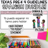 2022 SPANISH Texas Pre-K 4 Guidelines "I can" Statement Ca