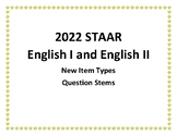 STAAR English I and English II 2022 NEW STAAR Stems