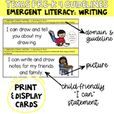 2022 Texas Pre-K 4 Guidelines: Emergent Literacy Writing