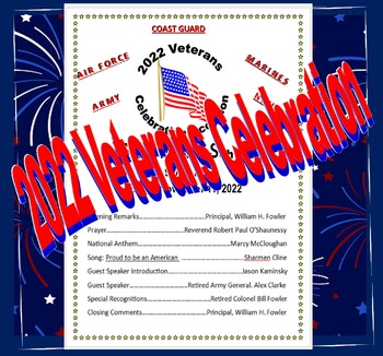 Preview of 2022 Veterans Celebration Occasion