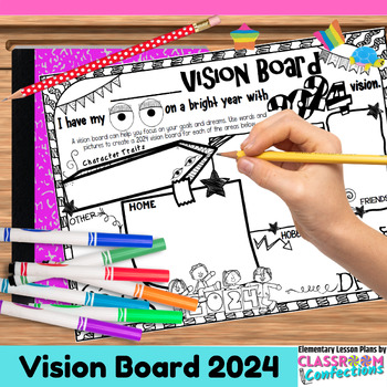 Preview of 2024 Vision Board: A Different Kind of New Year's Resolution Activity