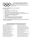 Winter Olympics Research Project grades 4-12