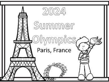 Preview of 2024 SUMMER Olympics - coloring pages