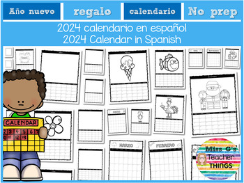 Calendario 2024 Ilustrado Español - Dibujo #2867 - Dibujalia - Los mejores  dibujos para colorear, ilustraciones y fichas para el aula.