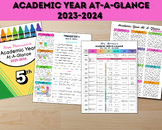 2023-2024 Academic Year At-A-Glance Planner | Year at a Gl