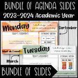 2023-2024 Academic Year Agenda Slides - Editable Google Slides