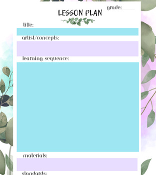 Eucalyptus Teacher Planner 2024