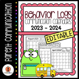 2023-2024 Behavior/Communication Calendar Logs