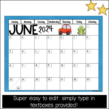 2023 2024 Calendar by Anna Elizabeth | TPT