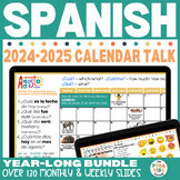 2023-2024 Calendar Talk for Spanish Class - ENTIRE YEAR - 