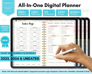 Preview of 2023 - 2024 Digital Planner | Daily Digital Planner | Goodnote Digital Planner