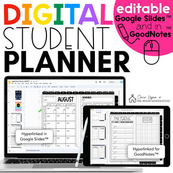 Preview of 2023-2024 Digital Student Planner | Google Slides™ | GoodNotes™